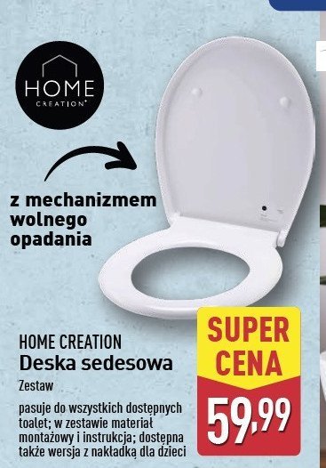 Deska sedesowa biała Home creation promocja