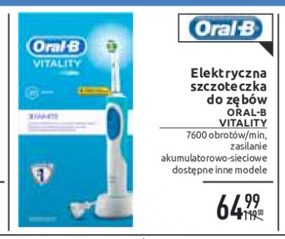 Szczoteczka do z臋b贸w d12.513w Oral-b vitality 3d white luxe promocja
