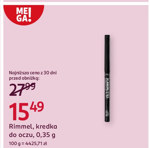 Kredka do oczu Rimmel scandal eyes promocja