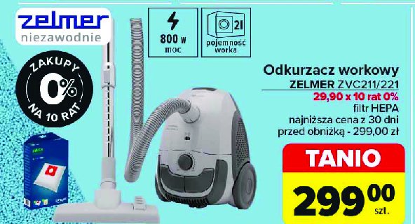 Odkurzacz zvc221 Zelmer promocja