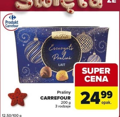 Praliny CARREFOUR lait promocja w Globi