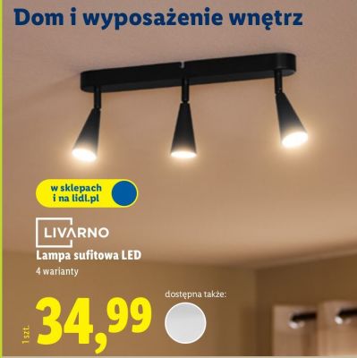 Lampa sufitowa LED, 4 warianty promocja w Lidl