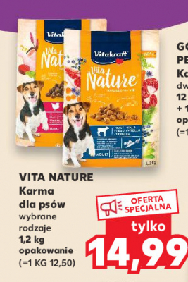 Karma dla psa z wo艂owin膮 Vitakraft vita nature promocja
