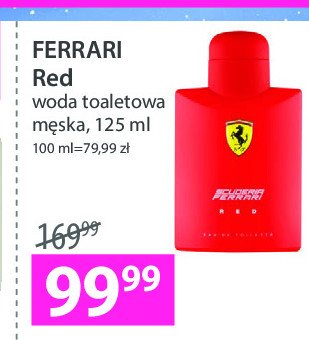 Woda toaletowa Ferrari red Ferrari cosmetics promocja