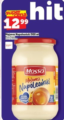 Majonez Napoleoński 900 ml Mosso Kewpie promocja w TOPAZ