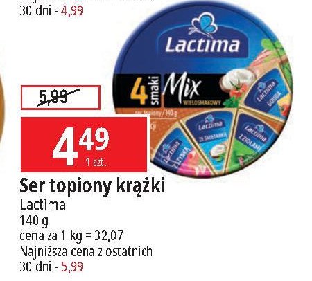 Ser topiony mix 4 smaki Lactima promocja