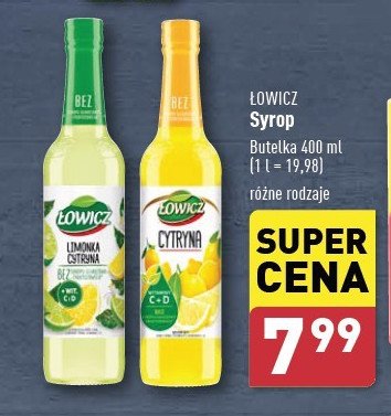 Syrop limonka cytryna Łowicz promocja