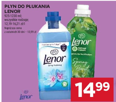 Płyn do płukania spring boost Lenor promocja