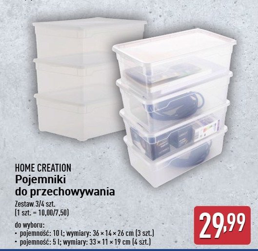 Pojemnik do przechowywania 5 l Home creation promocja w Aldi