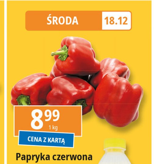 Papryka czerwona promocja w Leclerc