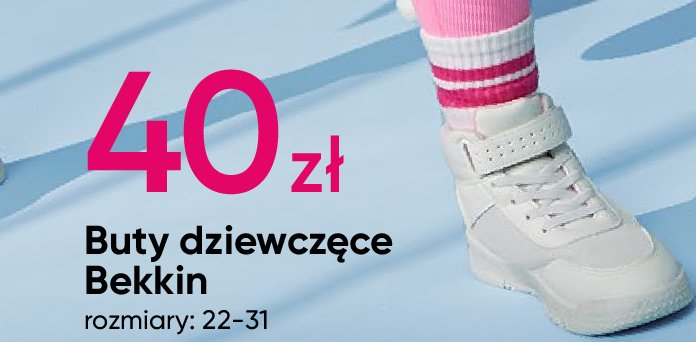 Buty sportowe dziewczęce 22-31 Bekkin promocja w Pepco