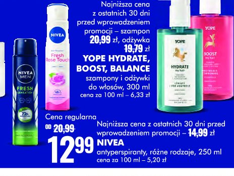 Dezodorant Nivea fresh rose touch promocja