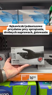 Rękawiczki nitrylowe jednorazowe promocja w Action