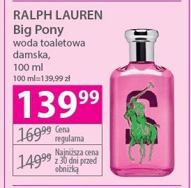 Woda toaletowa Ralph lauren big pony promocja