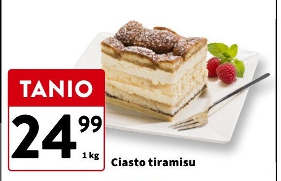 Ciasto tiramisu promocja w Intermarche