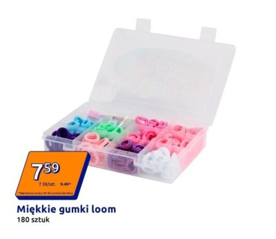 Miękkie gumki loom 180 szt. promocja w Action