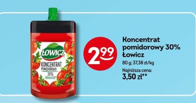 Koncentrat pomidorowy Łowicz 30% promocja w Żabka
