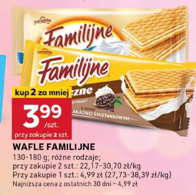 Wafle Familijne promocja w Stokrotka