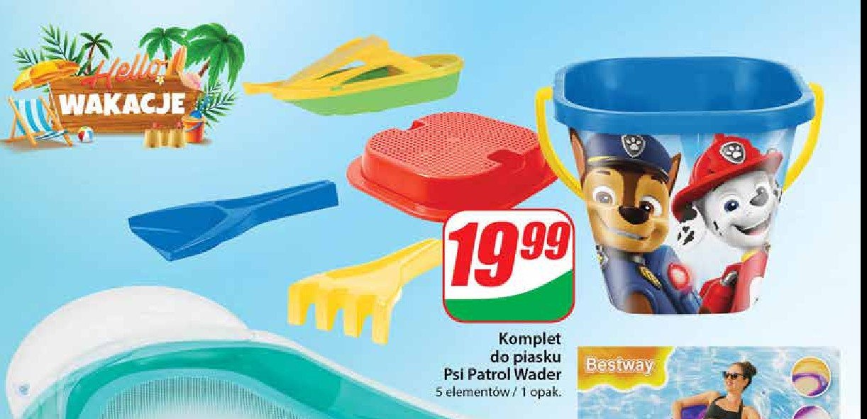 Komplet do piasku psi patrol promocja