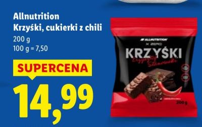 Krzyśki, cukierki z chili  promocja w Lidl