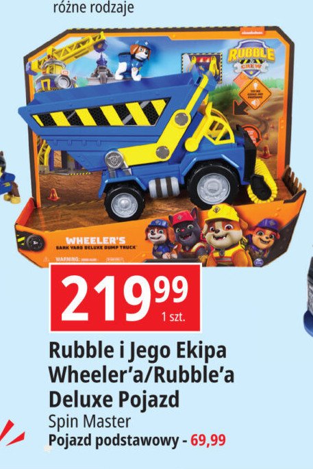 Pojazd rubble psi patrol Spin master promocja