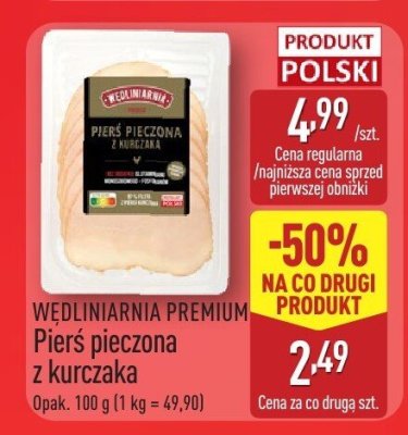 Pierś pieczona z kurczaka  promocja w Aldi