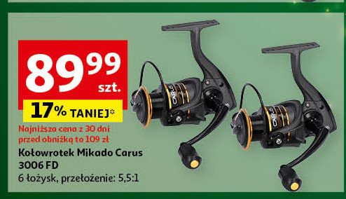 Kołowrotek carus 3006 fd Mikado promocja w Auchan