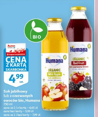 Sok z czerwonych owoc贸w Humana promocja