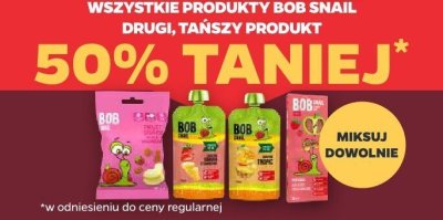 Produkty Bob Snail różne rodzaje promocja w Netto