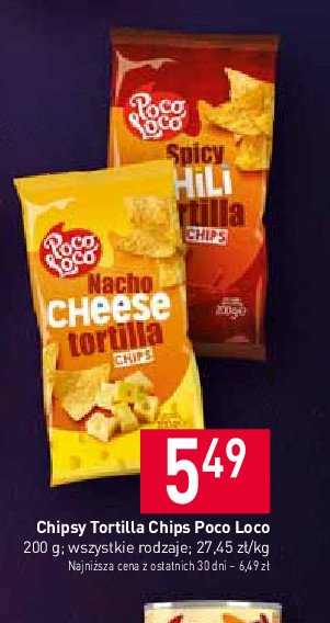 Chipsy tortilla nacho cheese Poco loco promocja