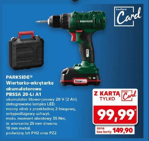 Wiertarko-wkretarka psbsa a1 20-li Parkside promocja