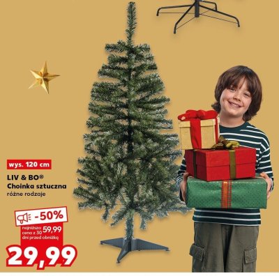 Choinka sztuczna 120 cm różne rodzaje promocja w Kaufland