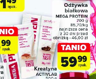 Odżywka białkowa mega protein tiramisu Activlab promocja