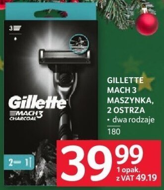 Maszynka do golenia Gillette Mach 3 2 ostrza + 180 promocja w Selgros