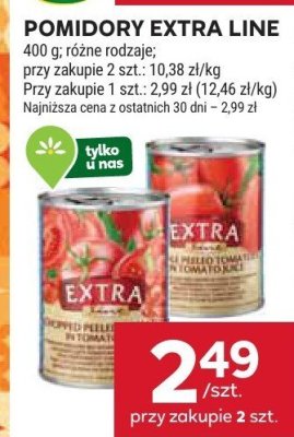 Pomidory Extra Line różne rodzaje promocja w Stokrotka