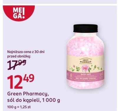 Sól do kąpieli Green Pharmacy 1000 g promocja w Rossmann