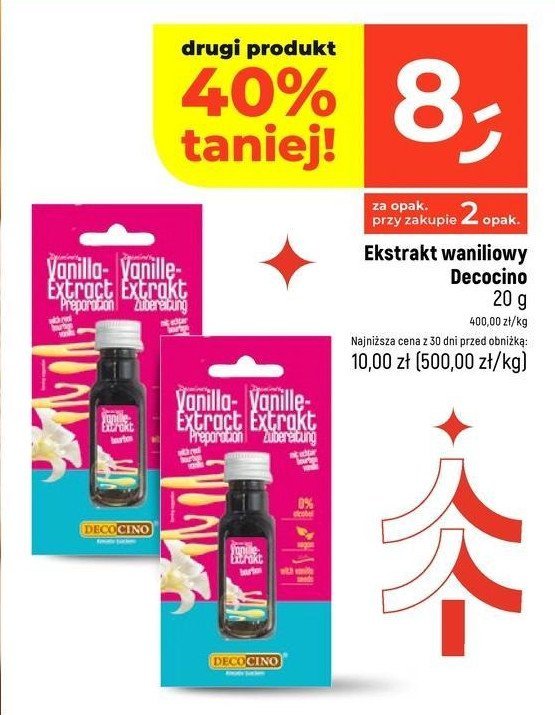 Ekstrakt waniliowy Decocino promocja w Dealz