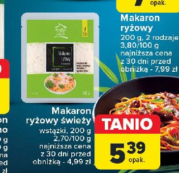 Makaron ryżowy wstążki świeży House of asia promocja