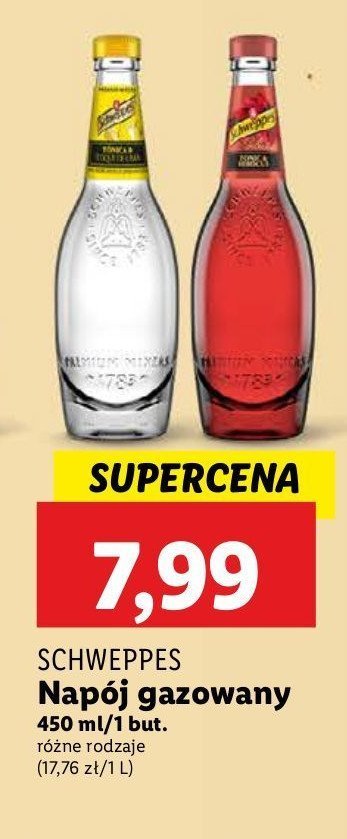 Tonic hibiscus Schweppes premium mixer promocja