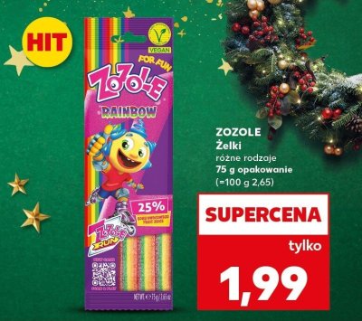 Żelki Zozole różne rodzaje 75 g opakowanie promocja w Kaufland