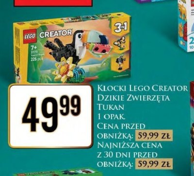 Klocki LEGO Creator Dzikie Zwierzęta Tukan promocja w Dino