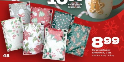Obrus świąteczny 130x180 cm, 1 szt. promocja w Twój Market