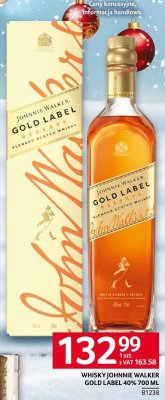 Whisky Johnnie Walker Gold Label 40% 700 ml promocja w Selgros