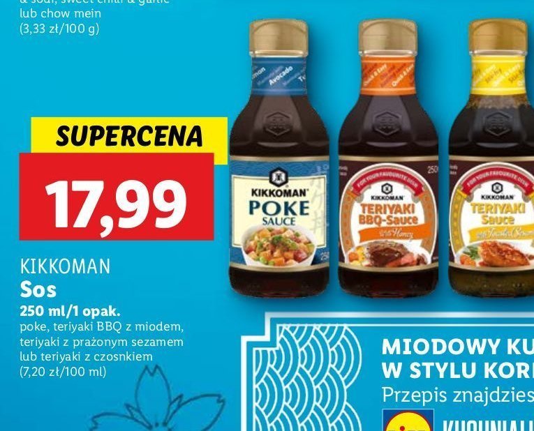 Sos teriyaki z prażonym sezamem Kikkoman promocja