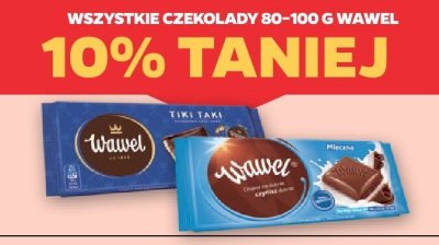 Wszystkie czekolady 80-100 g Wawel -10% promocja w Netto