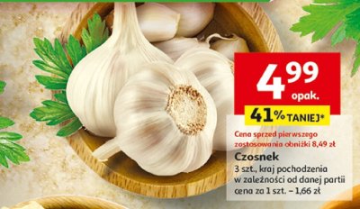 Czosnek promocja w Auchan