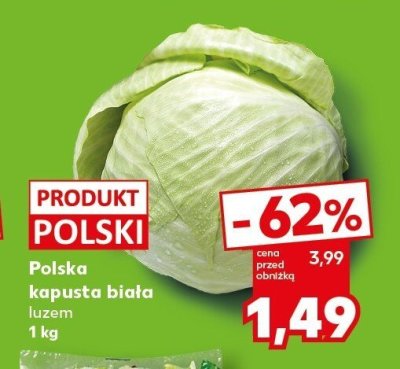 Kapusta biała luzem promocja w Kaufland