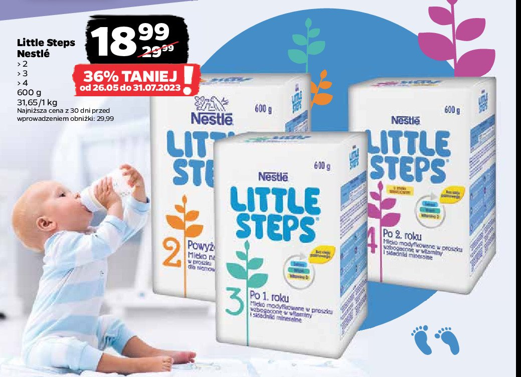 Mleko 2 Nestle little steps promocja