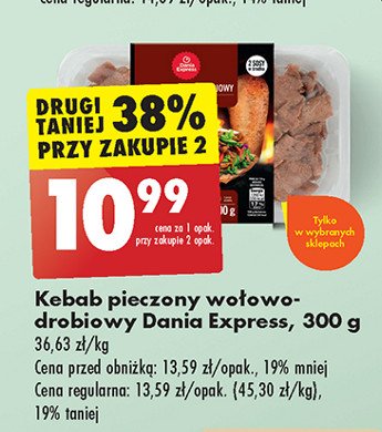 Kebab wołowo-drobiowy Danie express promocja