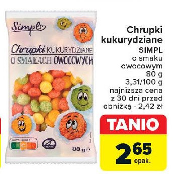 Chrupki owocowe Simpl promocja